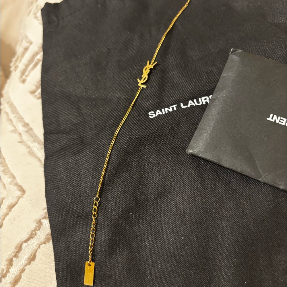 Saint Laurent Gold Chain Bracelet